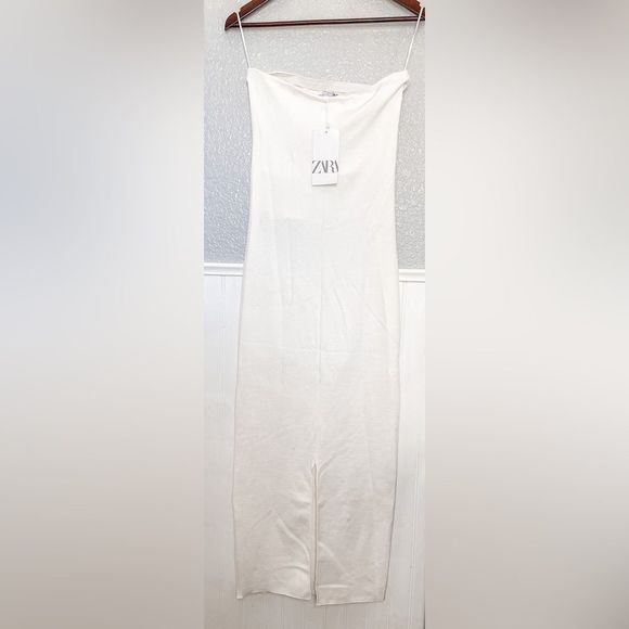 ZARA STRAPLESS CUT OUT MAXI DRESS 5584/173/141/15 - Picture 3 of 3